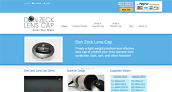 Desktop Screenshot of donzecklenscap.com